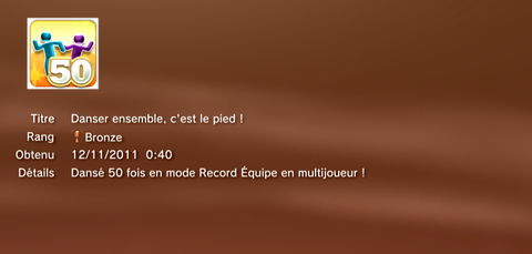 Just for dance kids troph&eacute;es BRONZE 7