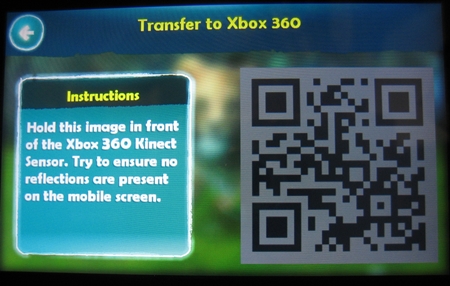 kinectimal qr code
