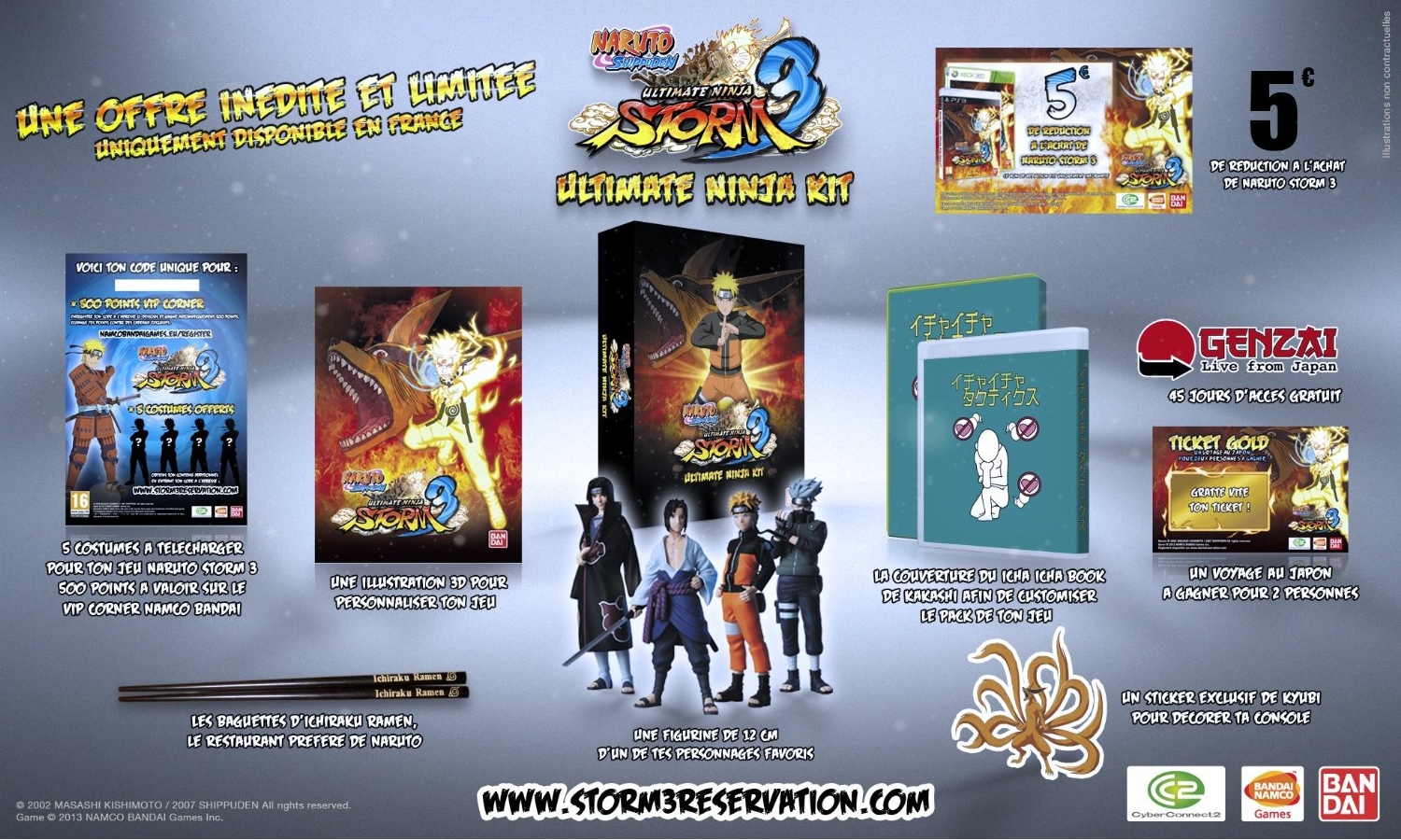 kit precommande naruto suns 3