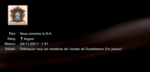 LEGO harry potter année 5 à 7 - trophées - ARGENT 06