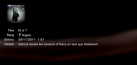 LEGO harry potter année 5 à 7 - trophées - ARGENT 07