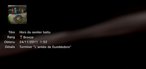 LEGO harry potter année 5 à 7 - trophées - BRONZE 02