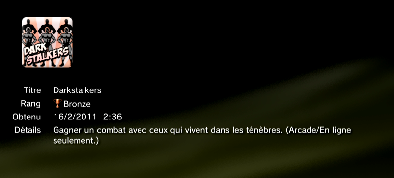 Marvel vs Capcom 3 trophées BRONZE  18