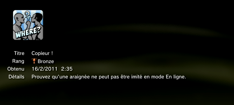 Marvel vs Capcom 3 trophées BRONZE  24