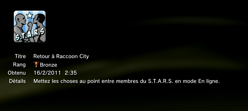 Marvel vs Capcom 3 trophées BRONZE  25