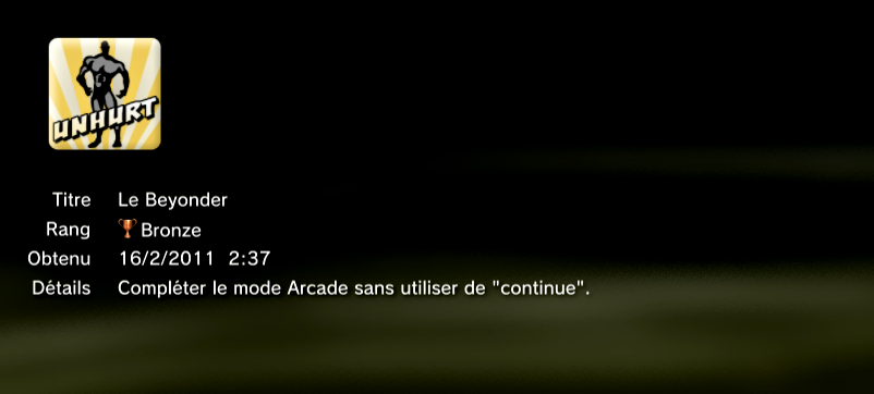 Marvel vs Capcom 3 trophées BRONZE  2