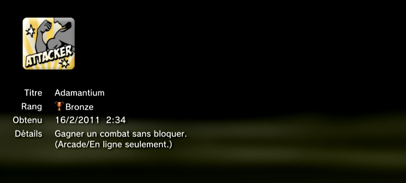 Marvel vs Capcom 3 trophées BRONZE  32