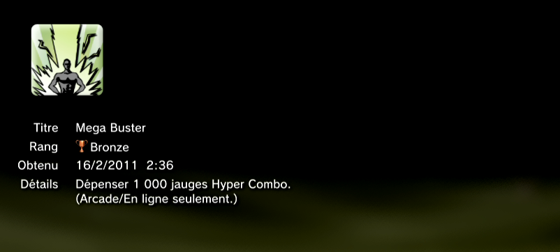 Marvel vs Capcom 3 trophées BRONZE  9