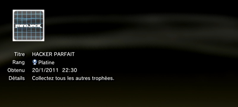 Mind Jack Troph&eacute;es PLATINE 1