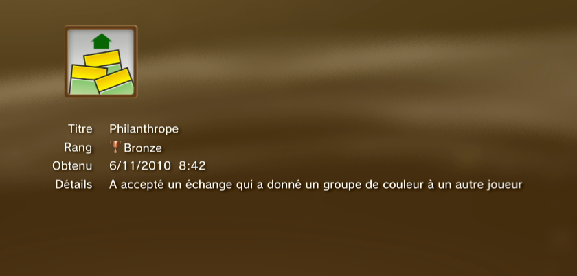 Monopoly streets trophees BRONZE PS3 PS3GEN 18