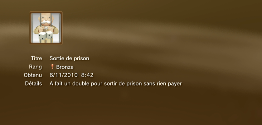 Monopoly streets trophees BRONZE PS3 PS3GEN 20