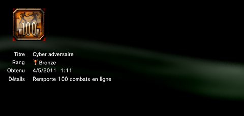 Mortal kombat  trophées BRONZE   12