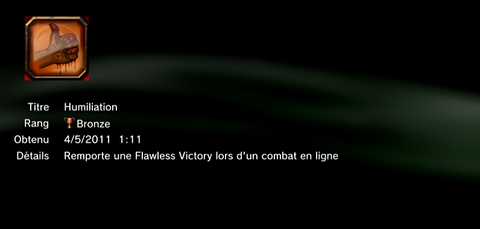 Mortal kombat  trophées BRONZE   13