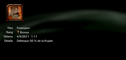 Mortal kombat  trophées BRONZE   15