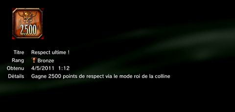 Mortal kombat  trophées BRONZE   17