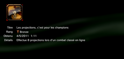 Mortal kombat  trophées BRONZE   18