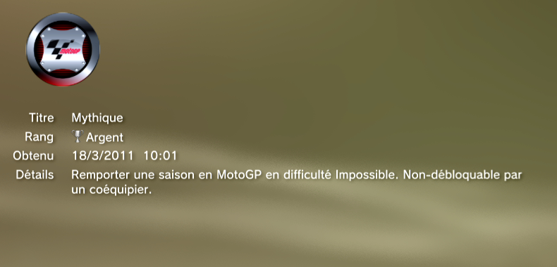 MotoGP10-11 - Trophees - ARGENT -   6