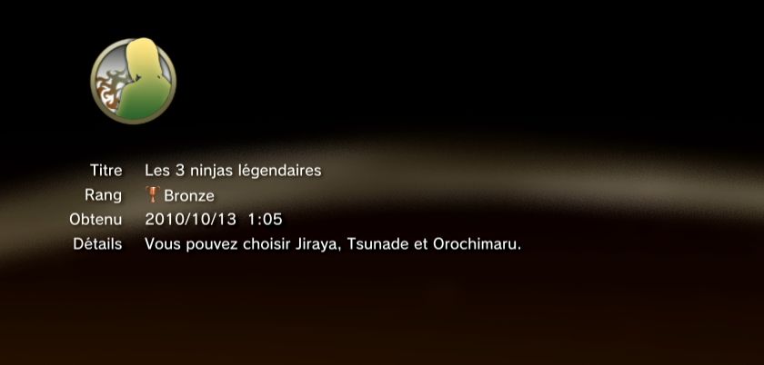 naruto shippuden ultimate ninja storm 2 trophees bronze 12