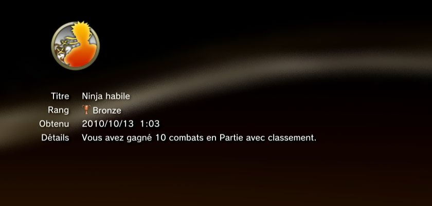 naruto shippuden ultimate ninja storm 2 trophees bronze 42