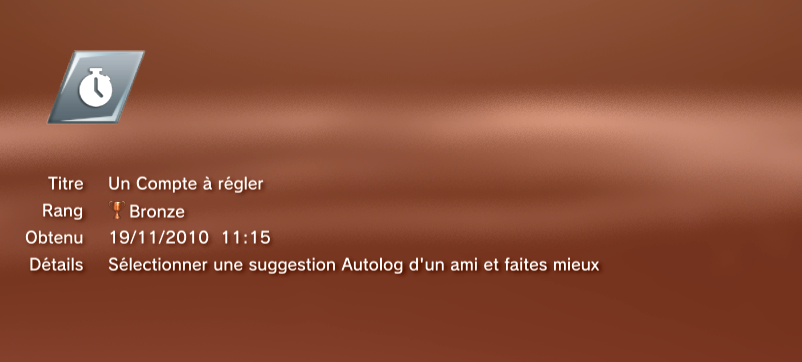 Need for Speed Hot Pursuit trophees BRONZE 01