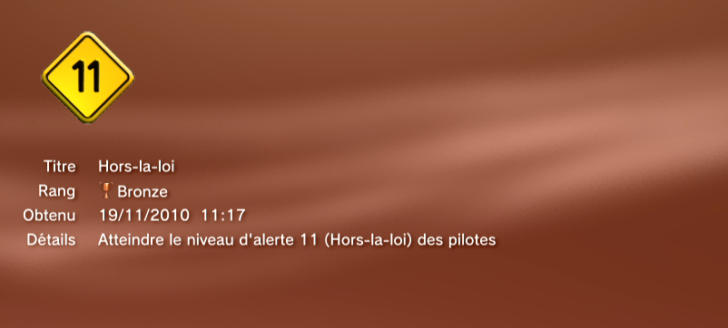 Need for Speed Hot Pursuit trophees BRONZE 21