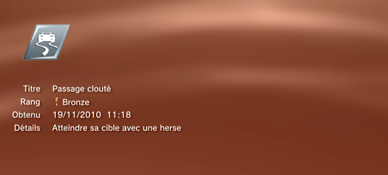 Need for Speed Hot Pursuit trophees BRONZE 31