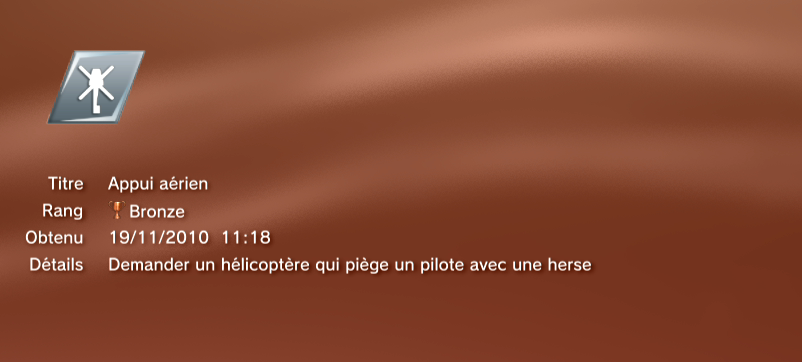 Need for Speed Hot Pursuit trophees BRONZE 32