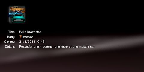 Need for Speed Shift 2 - trophees - BRONZE -  16