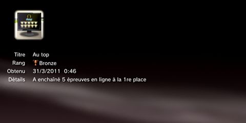 Need for Speed Shift 2 - trophees - BRONZE -  2
