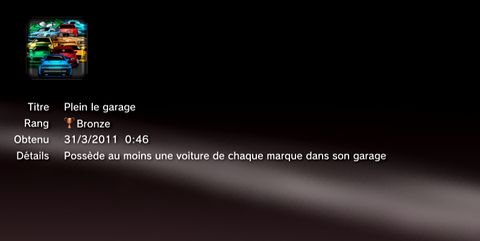 Need for Speed Shift 2 - trophees - BRONZE -  3