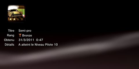 Need for Speed Shift 2 - trophees - BRONZE -  7