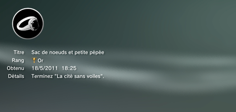 L.A. Noire DLC la cité sans voile Trophees OR 1