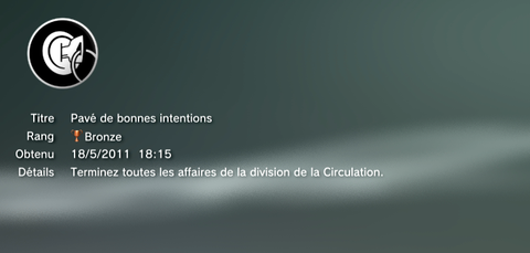 L.A. Noire Trophees MASQUES 2