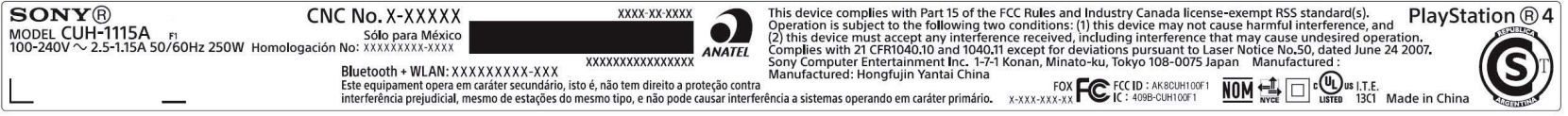 PS4 CUH1115A 001