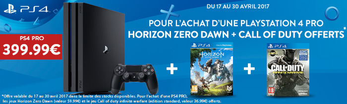PS4 Pro offre bon plan image