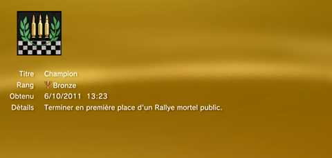 RAGE troph&eacute;es BRONZE 1