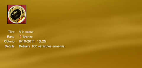 RAGE troph&eacute;es BRONZE 22