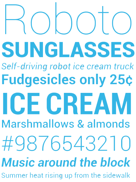 roboto-font-ice-cream-sandwich