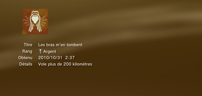 Le royaume de gahoole  trophees ARGENT PS3 PS3GEN 02