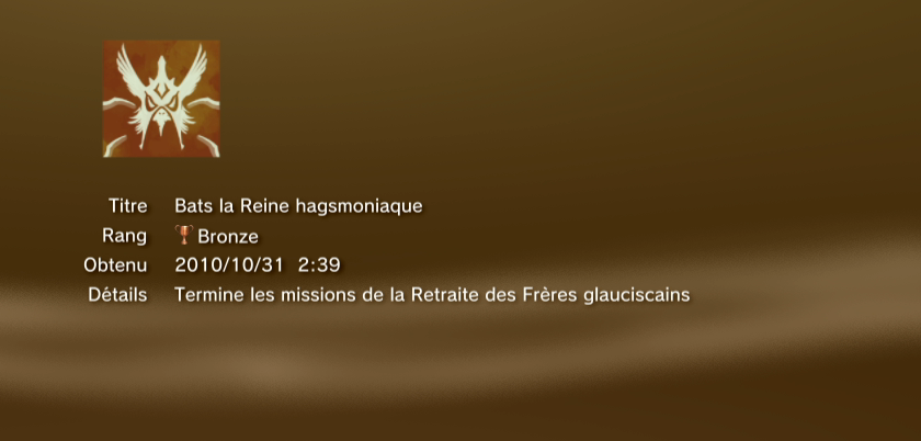 Le royaume de gahoole  trophees BRONZE PS3 PS3GEN 31