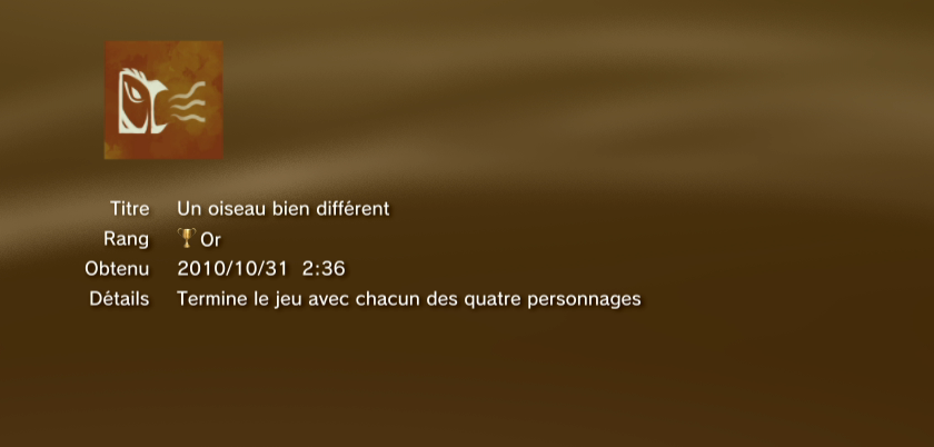 Le royaume de gahoole  trophees OR PS3 PS3GEN 01