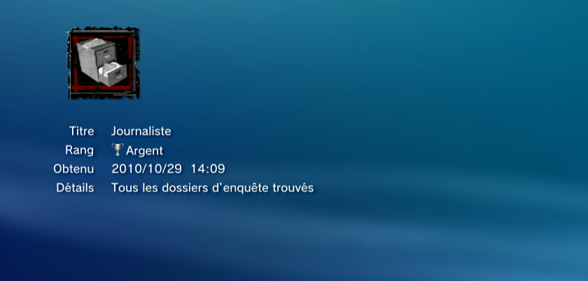 SAW II  trophees ARGENT PS3 PS3GEN 02
