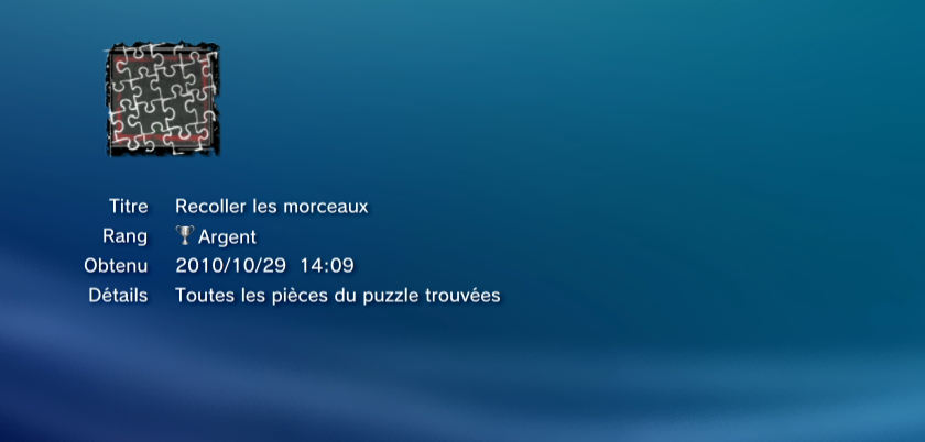 SAW II  trophees ARGENT PS3 PS3GEN 04