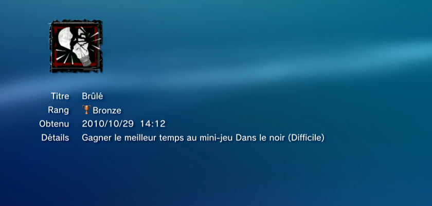 SAW II  trophees BRONZE PS3 PS3GEN 03