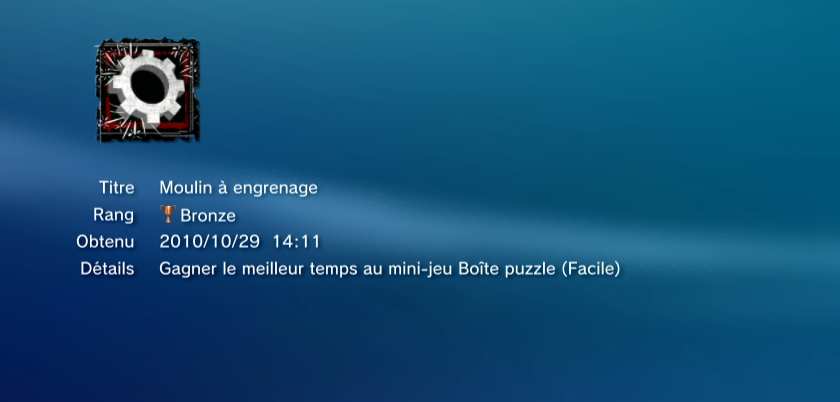 SAW II  trophees BRONZE PS3 PS3GEN 10
