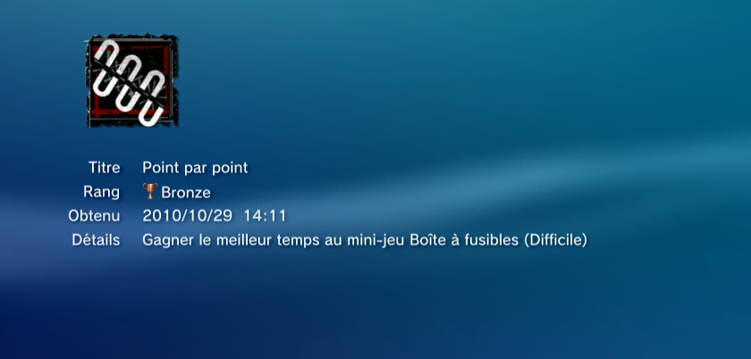 SAW II  trophees BRONZE PS3 PS3GEN 15
