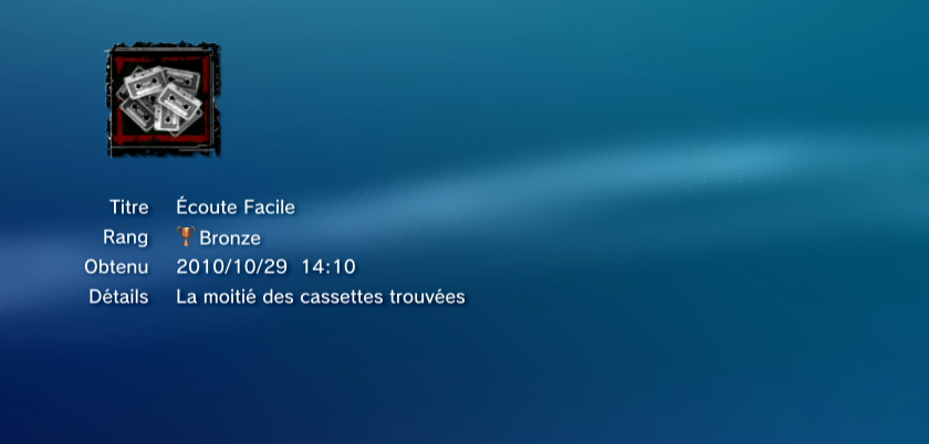 SAW II  trophees BRONZE PS3 PS3GEN 17