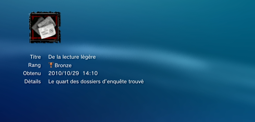 SAW II  trophees BRONZE PS3 PS3GEN 21
