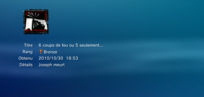 SAW II  trophees MASQUES PS3 PS3GEN 11