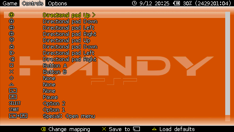 ScreenShot Handy PSP